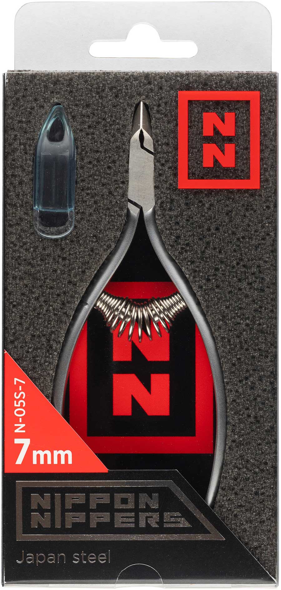 Nippon Nippers. Кусачки для кутикулы. Лезвие 7 мм. Спиральная пружина. Матовые